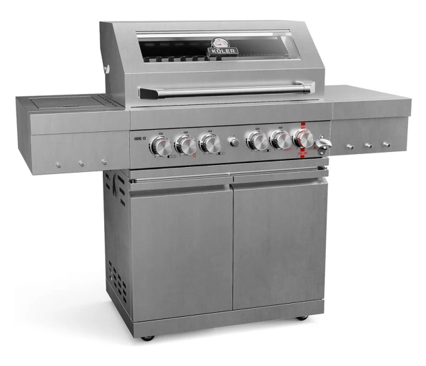 KOLER Grill ogrodowy S3 TITAN srebrny - 1532907 - zdjęcie